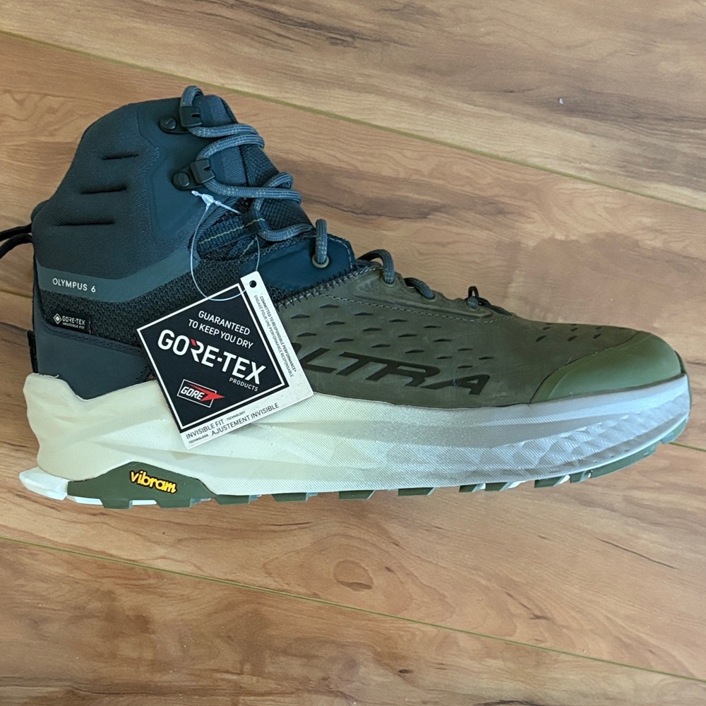 Altra Olympus 6 Men's Olive  Waterproof Trail Boot